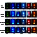 Toyota Push Switch Zombie Lights Symbole - LED Blanc/Bleu/Orange/Vert/Rouge